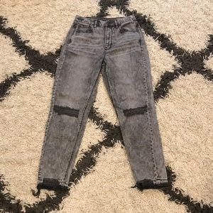 American Eagle distressed straight leg jeans